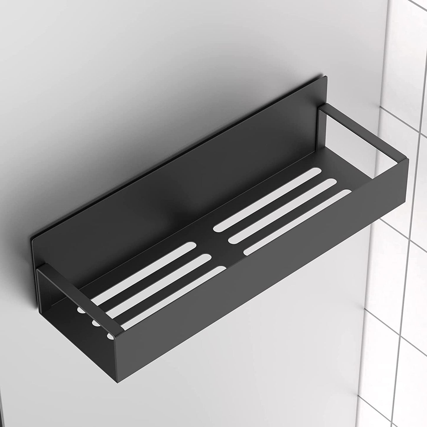 Magnetic Spice Rack Organizer Set - 4 Pack Black Storage for Refrigerator and Oven