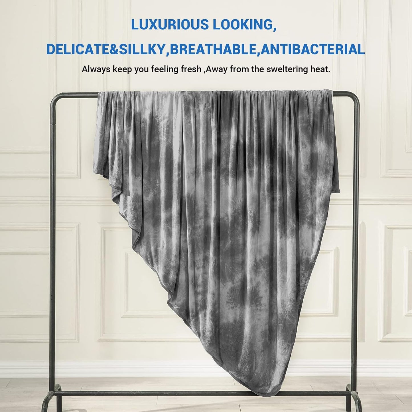 Tie Dye Cooling Throw Blanket - Stay Cool & Comfortable All Night, Perfect for Hot Sleepers (50"X70")