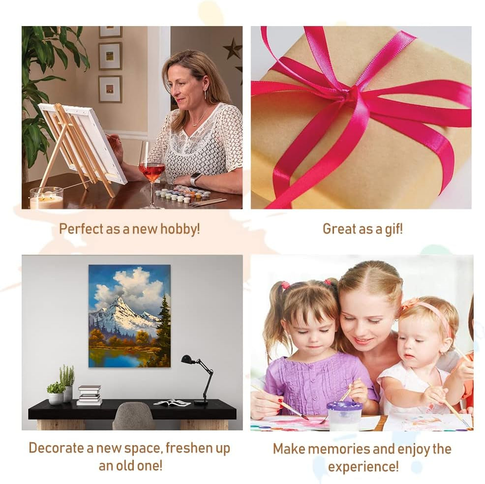 Paint by Number Kit for Adults - Easy DIY Acrylic Painting for Beginners, Perfect Gift for Home Wall Decor (16”W X 20”L)