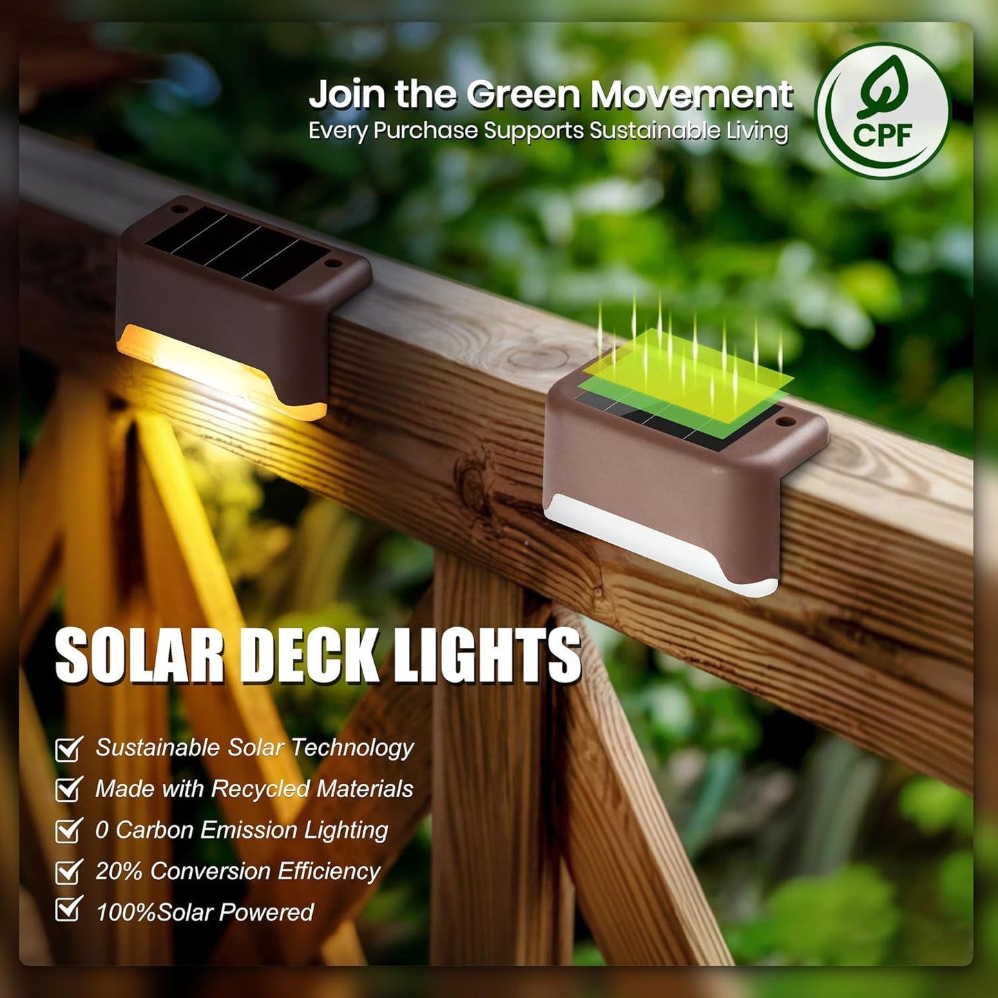 Illuminate Your Outdoors: 16 Pack Solar Deck Lights - Waterproof LED Lights for Stairs, Fences, Yards, Patios, and Pathways (Warm White)