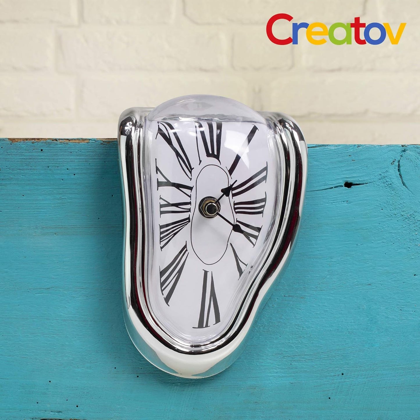 Surreal Dali Melting Clock - Unique Decorative Desk Clock for Home & Office - Perfect Gift Idea!
