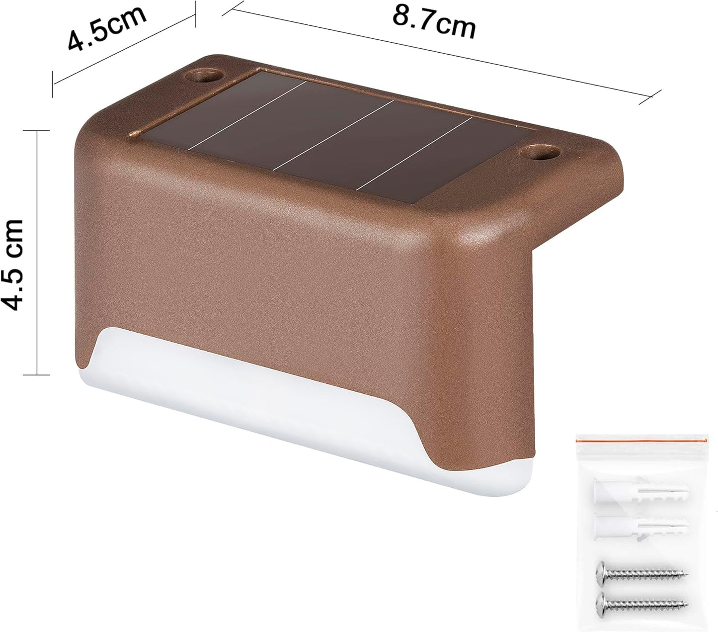 Illuminate Your Outdoors: 16 Pack Solar Deck Lights - Waterproof LED Lights for Stairs, Fences, Yards, Patios, and Pathways (Warm White)