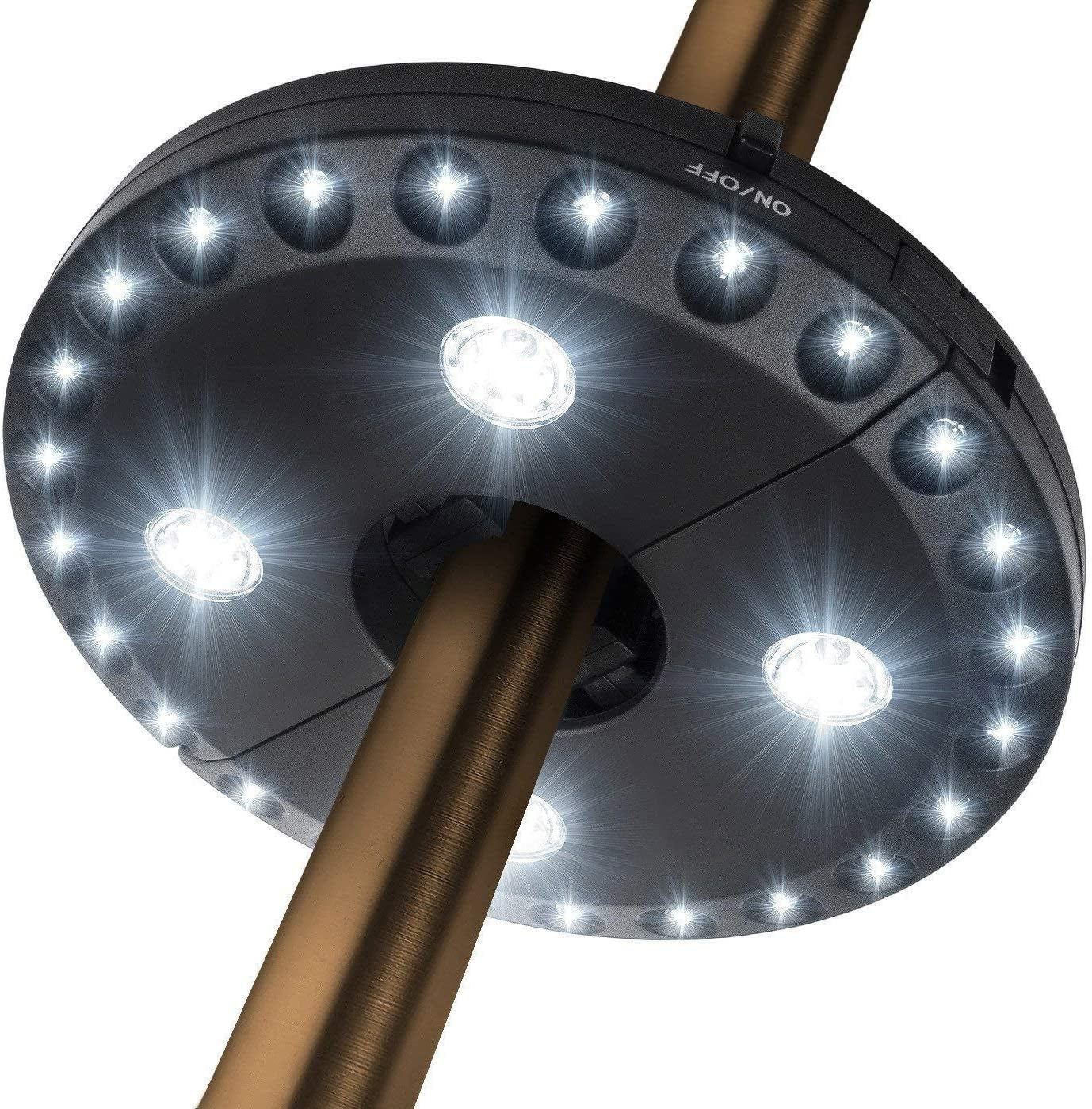 Cordless Patio Umbrella Light with 28 LED Lights - 3 Brightness Modes, Battery Operated for Outdoor and Indoor Use