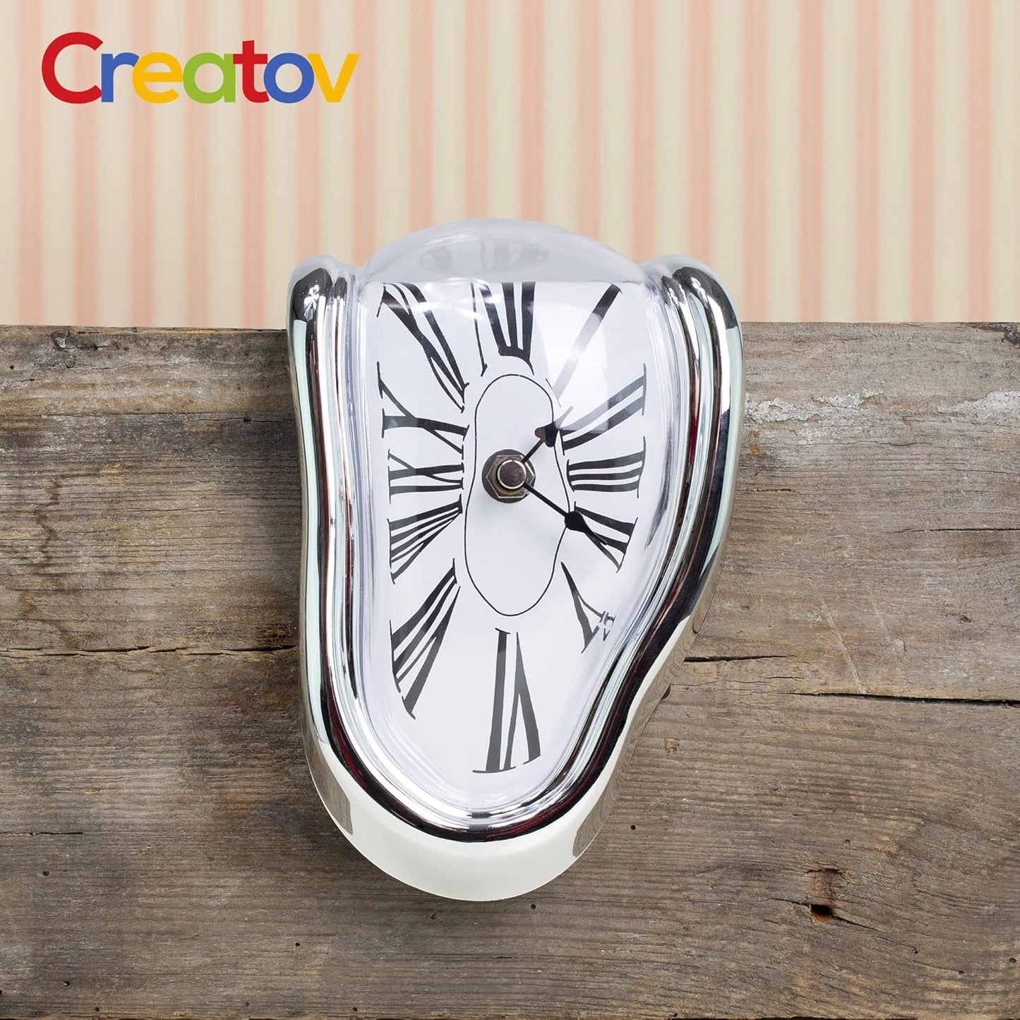 Surreal Dali Melting Clock - Unique Decorative Desk Clock for Home & Office - Perfect Gift Idea!