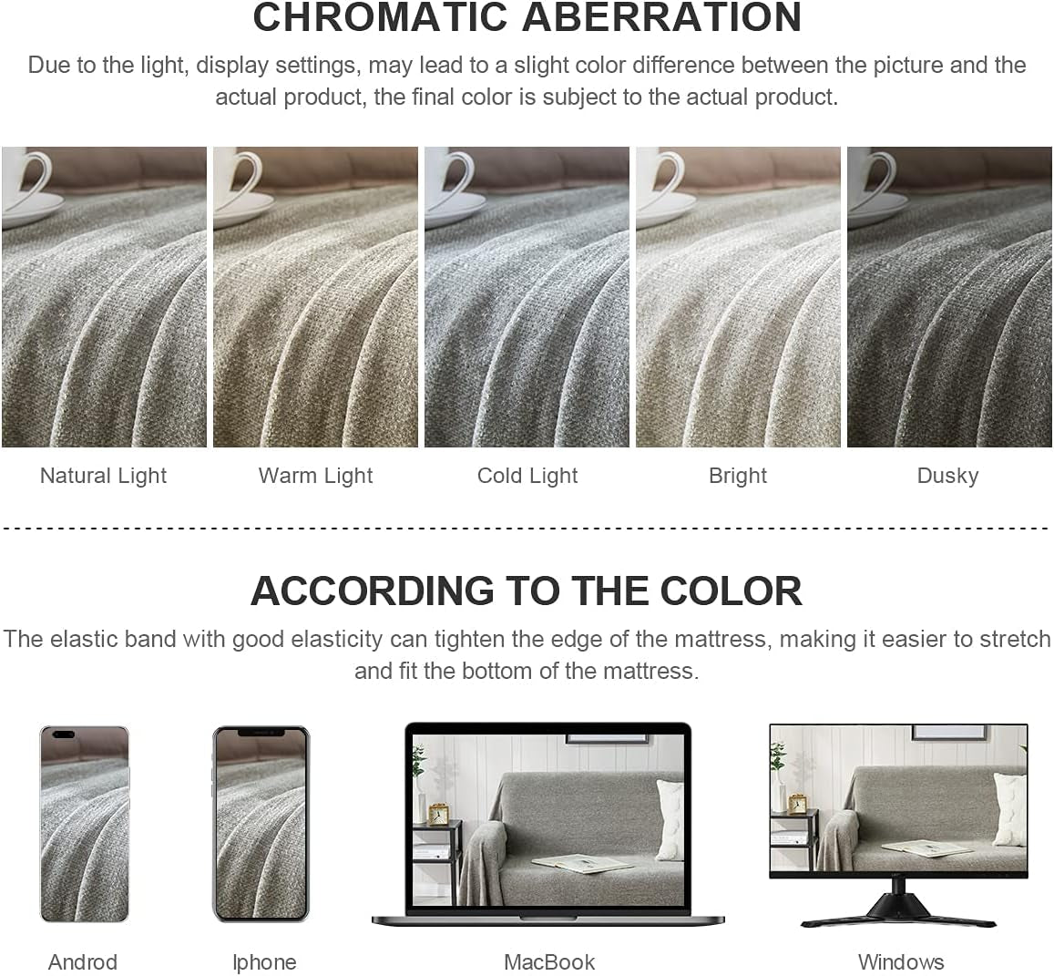 Luxurious Chenille Fluffy Throw Blanket with Decorative Fringe - Perfect for Couch, Sofa, or Chair (50x60 Inches, Grey)