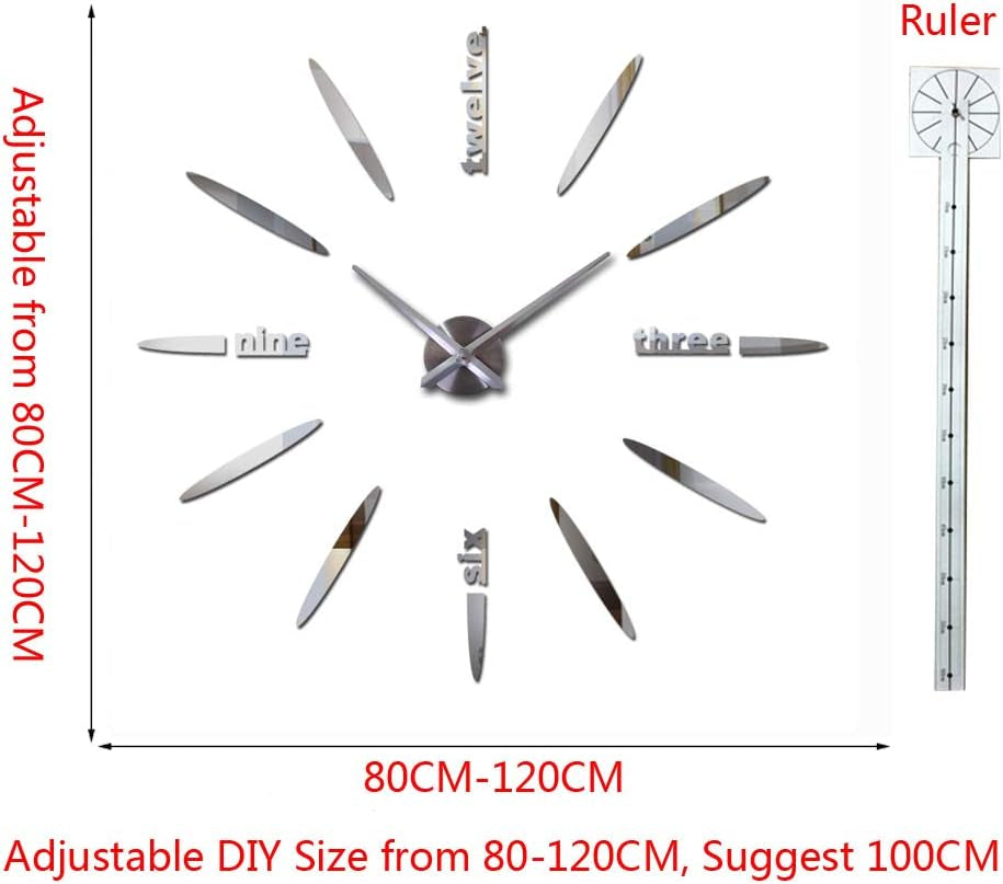 Chic Silent Wall Clock - Stylish Non-Ticking Decor for Home, Office, and More!
