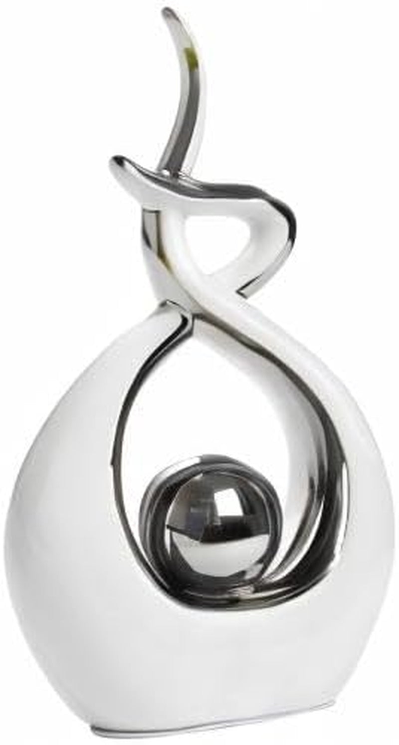 Modern Abstract Ceramic Statue - Elegant Table Decor for Dining Room, Living Room & Office Centerpiece