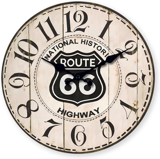 Elegant 12-Inch  Silent Wall Clock with Light Wood Grain Finish and Arabic Numerals - Perfect Decorative Piece for Home or Office