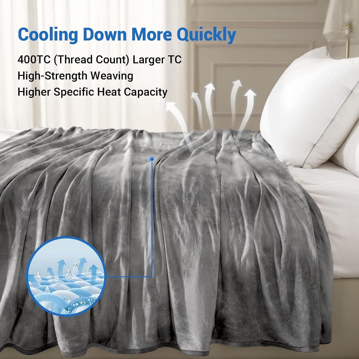 Tie Dye Cooling Throw Blanket - Stay Cool & Comfortable All Night, Perfect for Hot Sleepers (50"X70")