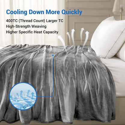 Tie Dye Cooling Throw Blanket - Stay Cool & Comfortable All Night, Perfect for Hot Sleepers (50"X70")