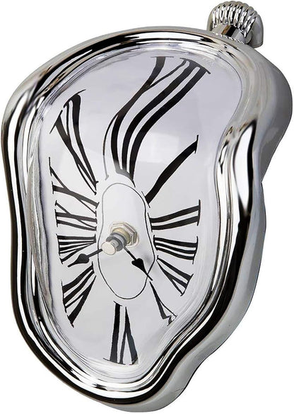 Surreal Dali Melting Clock - Unique Decorative Desk Clock for Home & Office - Perfect Gift Idea!