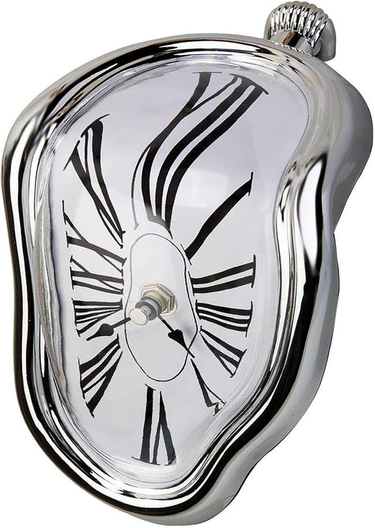 Surreal Dali Melting Clock - Unique Decorative Desk Clock for Home & Office - Perfect Gift Idea!