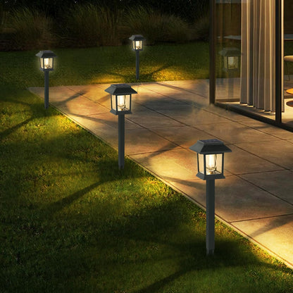 Illuminate Your Outdoors: 12 Pack Waterproof Solar Pathway Lights with Auto On/Off for Garden, Yard, and Patio Decor