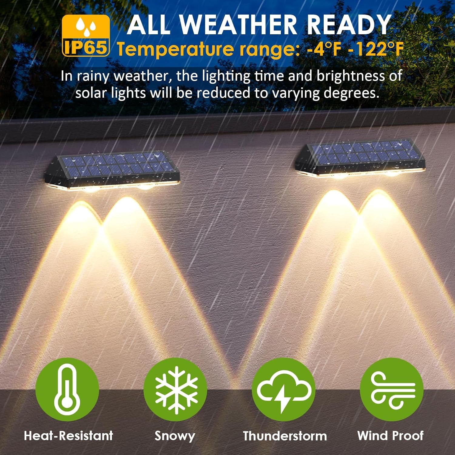 Brighten Your Outdoors with 8 Pack Solar Fence Lights - 3 Color Modes, IP65 Waterproof, Perfect for Patios, Railings, and More!