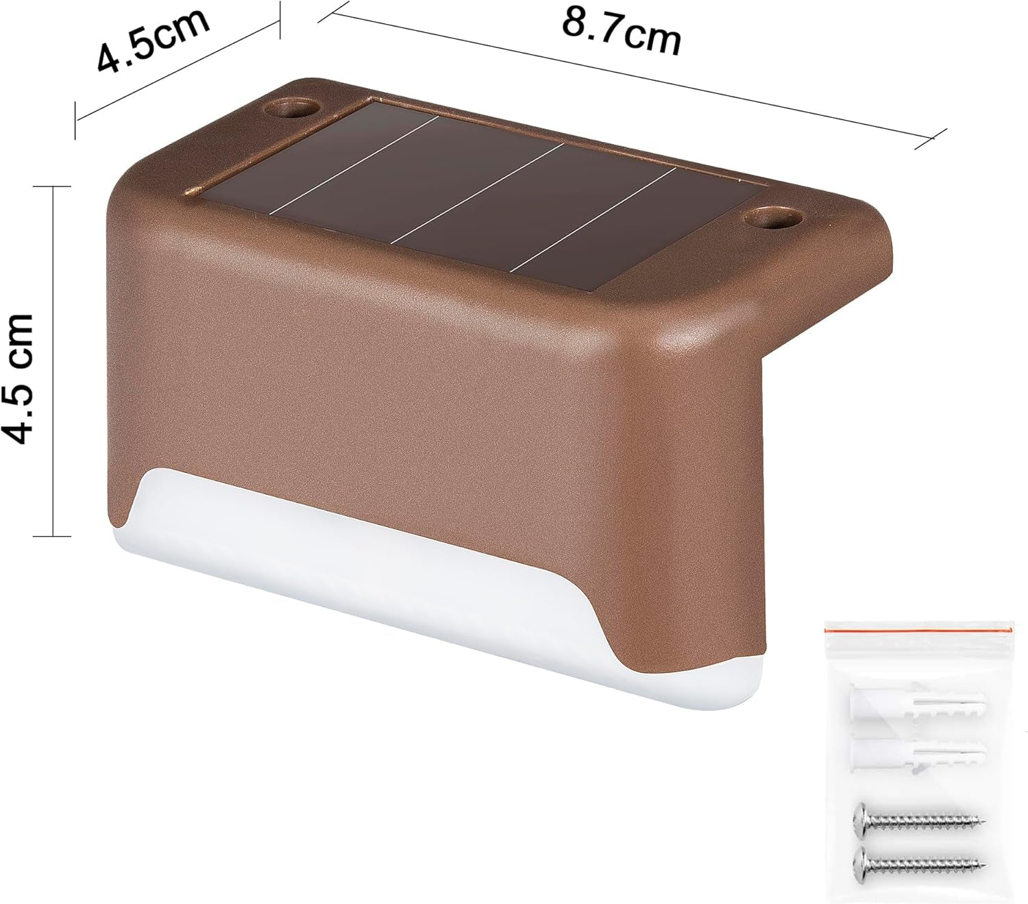 Illuminate Your Outdoors:  16 Pack Solar Deck Lights - Waterproof LED Lights for Stairs, Fences, Yards, Patios, and Pathways (Warm White)