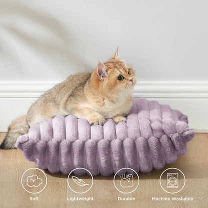 Light Purple Striped Throw Pillow Covers - Set of 2, 18x18 Soft & Cozy Cushions for Sofa, Couch, and Bed Decor