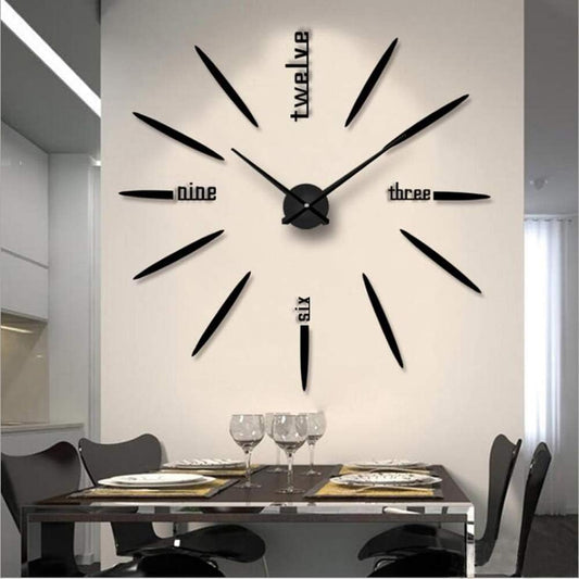 Chic Silent Wall Clock - Stylish Non-Ticking Decor for Home, Office, and More!
